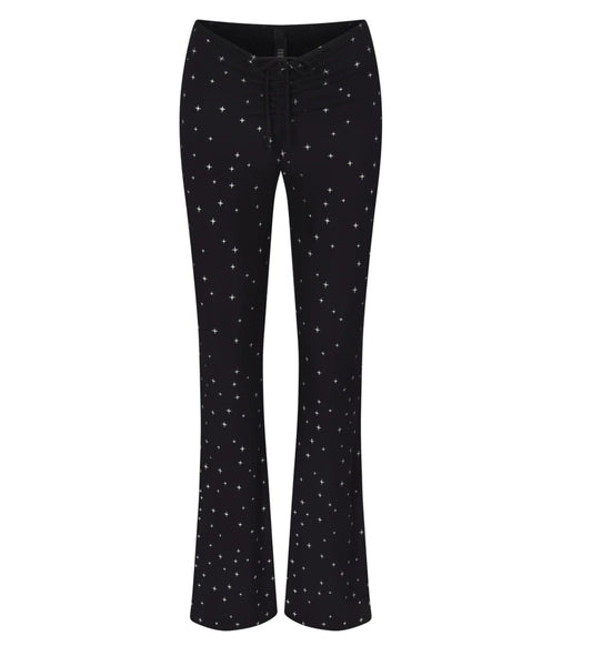 Skims Star Print Rib Pyjama Pants