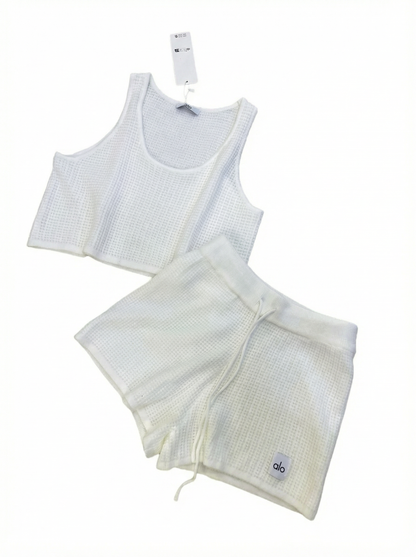 Ensemble Cachemire Plush Waffle